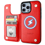 Magsafe Leather Wallet Card Holder Case | for iPhone 13 Pro Max