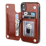 Leather Wallet Card Holder Case | for iPhone XR