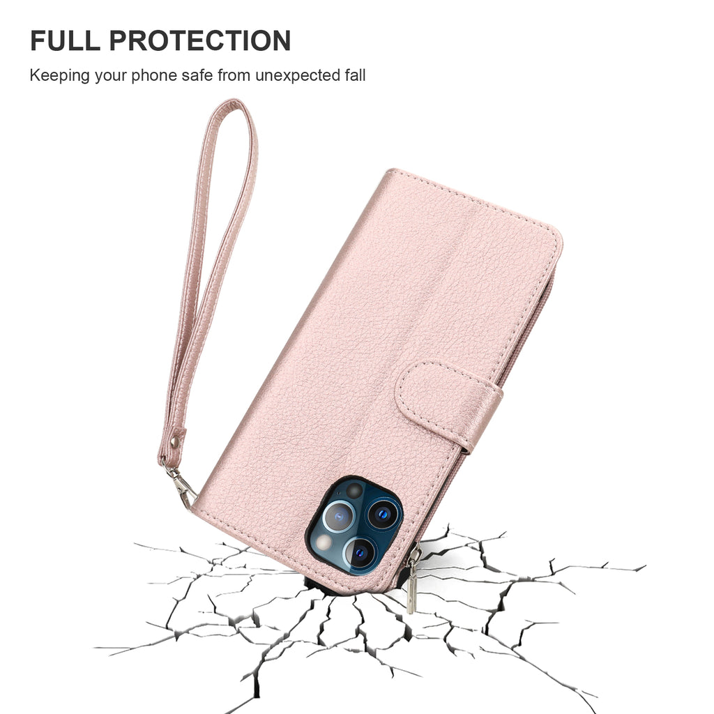  Omio for iPhone 12 Pro Handbag Case with Card Holder