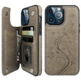 Butterfly Pattern Flip Wallet Case | for iPhone 13 Pro Max