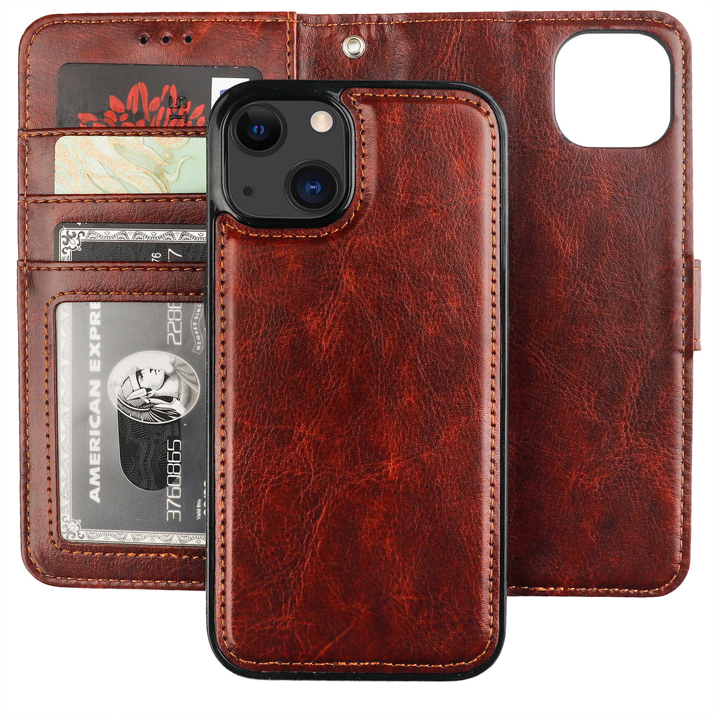 iPhone 13 Pro Max and iPhone 13 Pro Detachable Leather Wallet Case