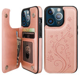 Butterfly Pattern Flip Wallet Case | for iPhone 13 Pro