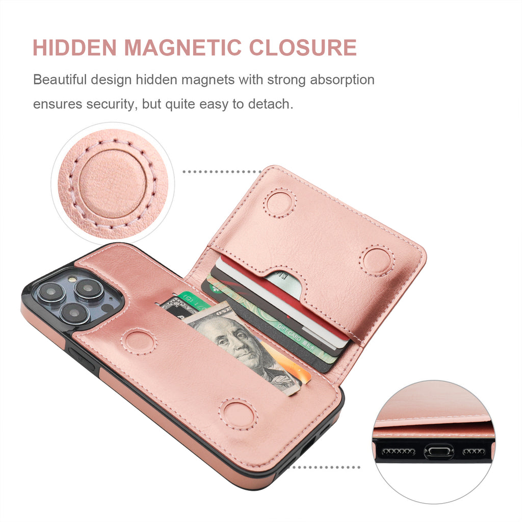 Vaburs Wallet Case for iPhone 13 Pro Max, Kickstand Case with Credit Card  Holder, Embossed Mandala Floral Pattern Premium PU Leather Magnetic Closure