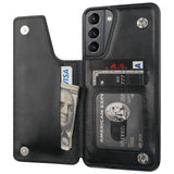 Leather Wallet Card Holder Case | for Galaxy S21 Plus
