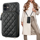 Crossbody Zipper Handbag Wallet Case| for iPhone 11