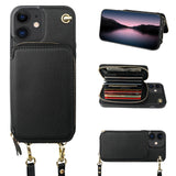 Crossbody Lanyard Wrist Strap Wallet Case | for iPhone 12/12 Pro