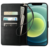 Premium Leather Flip Kickstand Wallet Case | for iPhone 12 Pro Max