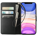 Premium Leather Flip Kickstand Wallet Case | for iPhone 11