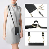 Flip Zipper Crossbody Strap Wallet Case | for iPhone 14 Pro