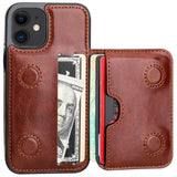Kickstand Flip Magnetic Wallet Case | for iPhone 12 Mini