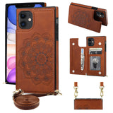 Mandala Pattern Crossbody Strap Wallet Case | for iPhone 11