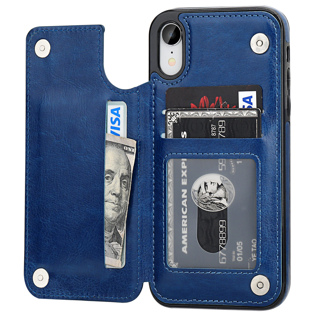 Leather Wallet Card Holder Case | for iPhone XR