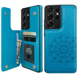 Mandala Pattern Wallet Card Case | for Galaxy S21 Ultra