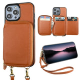 Adjustable Crossbody Zipper Purse Case | for iPhone 14 Pro Max