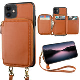 Adjustable Crossbody Zipper Purse Case | for iPhone 11