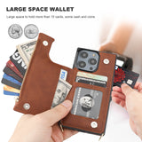 Flip Zipper Crossbody Strap Wallet Case | for iPhone 14 Pro