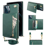 Detachable Folio Zipper Crossbody Wallet Case | for iPhone 12/12 Pro