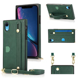 Crossbody Wrist Kickstand Wallet Case | for iPhone XR