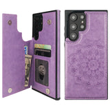 Mandala Pattern Wallet Card Case | for Galaxy S22 Ultra