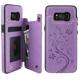 Butterfly Pattern Flip Wallet Case | for Galaxy S8