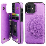 Mandala Pattern Wallet Card Case | for iPhone 12 Mini