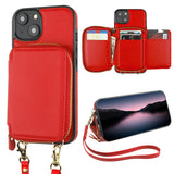 Adjustable Crossbody Zipper Purse Case | for iPhone 14 Plus