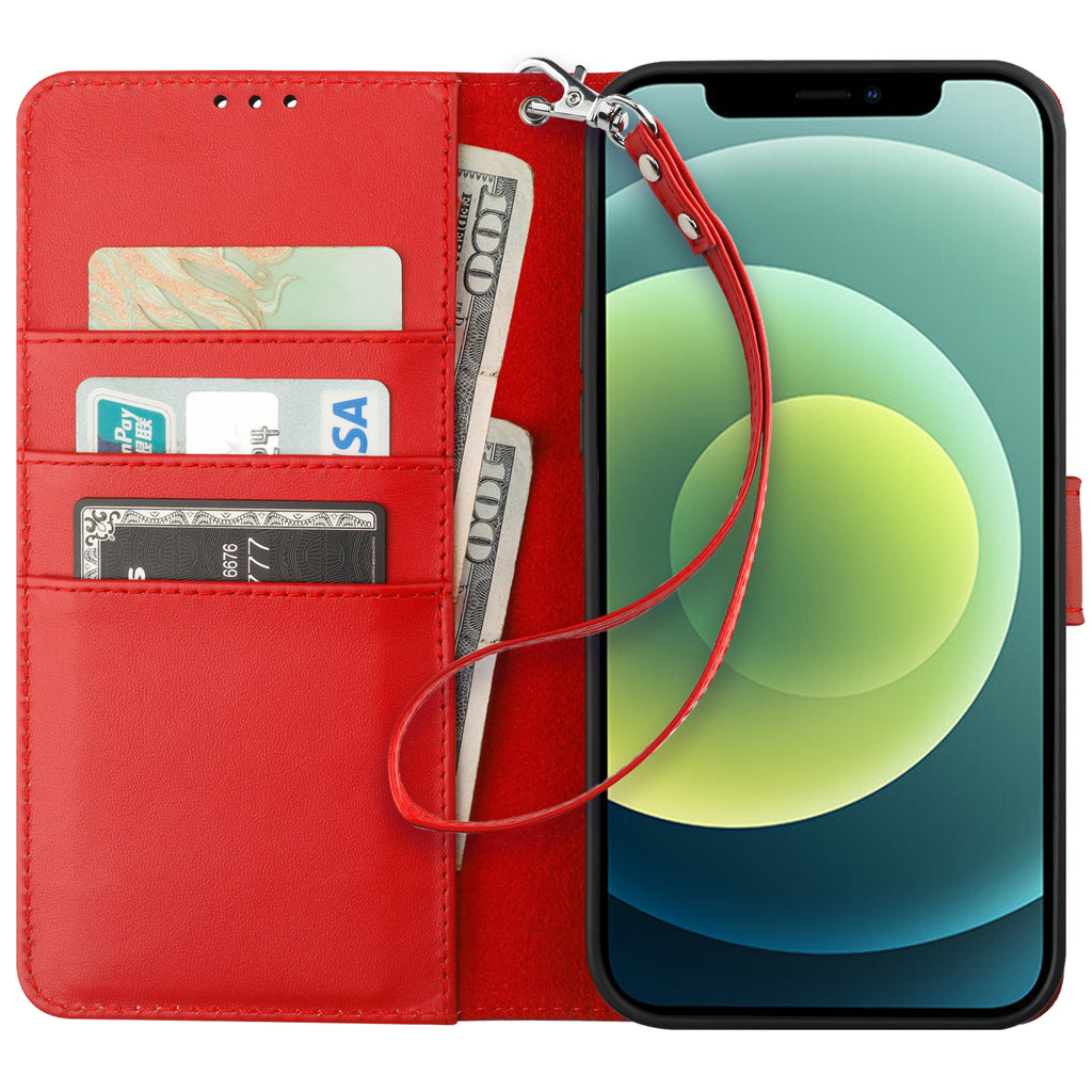 iPhone 12/12 Pro Flip Cover Leather Wallet Case