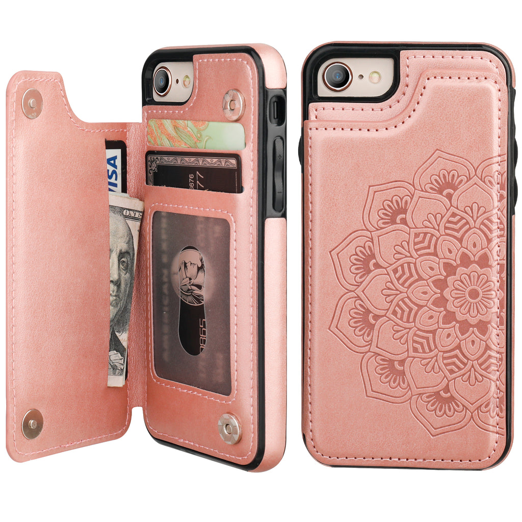 Apple iPhone 11 Pro Wallet, Pink 3D Mandala MyJacket Wallet