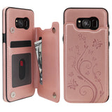 Butterfly Pattern Flip Wallet Case | for Galaxy S8 Plus