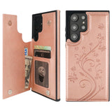 Butterfly Pattern Flip Wallet Case | for Galaxy S22 Ultra