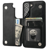 Leather Wallet Card Holder Case |  for Galaxy S22